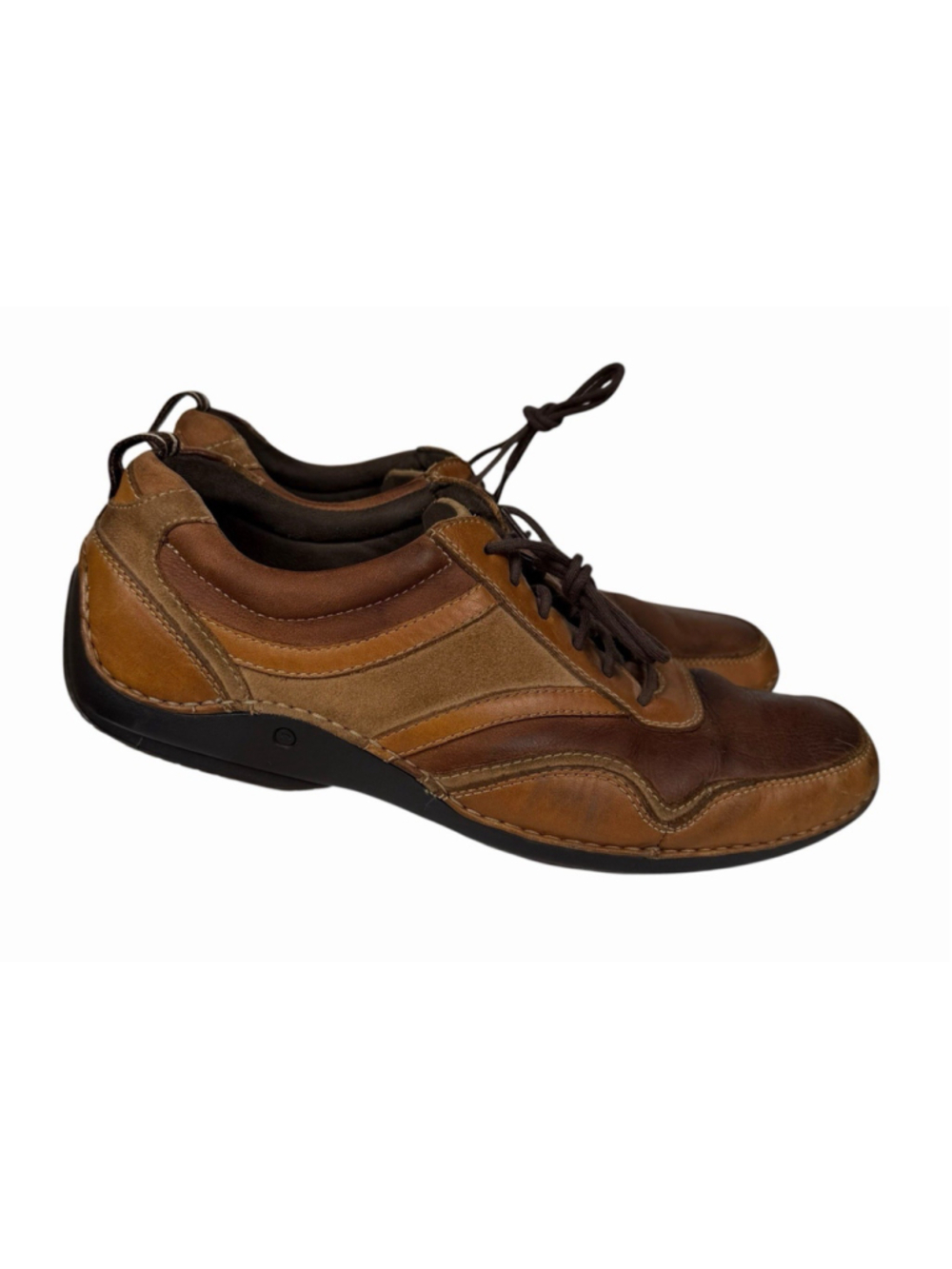 Rockport Signature Series Shoes Lace Up two Toned Brown Leather Mens Size 10.5M